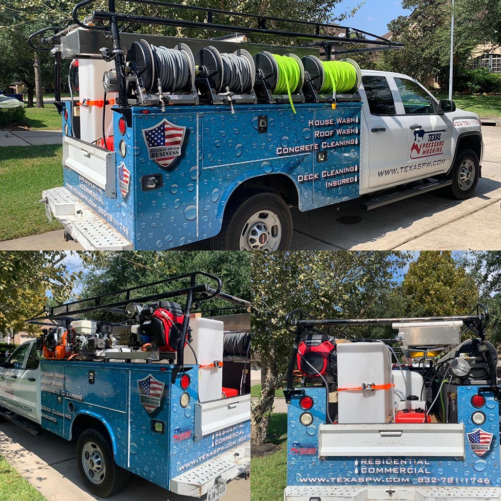 pressure washing truck